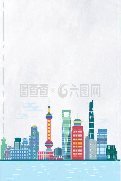 手繪上海 扁平化設計中的夏日廣告美學